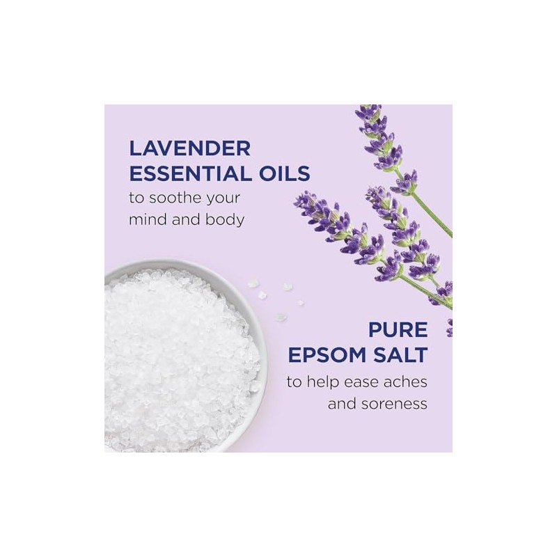 Dr Teal's Pure Epsom Salt Lavender 450gr (2 pzas)
