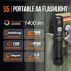 TUNENGE S5 1400 Lumens Mini Flashlight Rechargeable- Super Bright LED