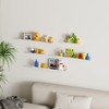 Lyeasw Distressed White 24 inch Floating Shelves for Wall Set