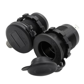 Hsthe Sea Dual QC3.0 USB A PD Typ C Autoladegerät-Panel mit LED-Voltmeter, Zigarettenanzünderbuchse, Kippschalter – Schnellladung für 12 V/24 V Auto, LKW, Marine, Boot, Wohnmobil, ATV