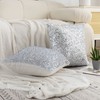 LIGICKY Set of 2 Silver White Glitzy Sequin Throw Pillow