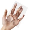 Clear Rubber Wall Bumper Guards, Self-Adhesive, Round, Set of 6,