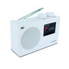 METRONIC 477252 DAB Radio (DAB+, FM, Portable, Block Design) White