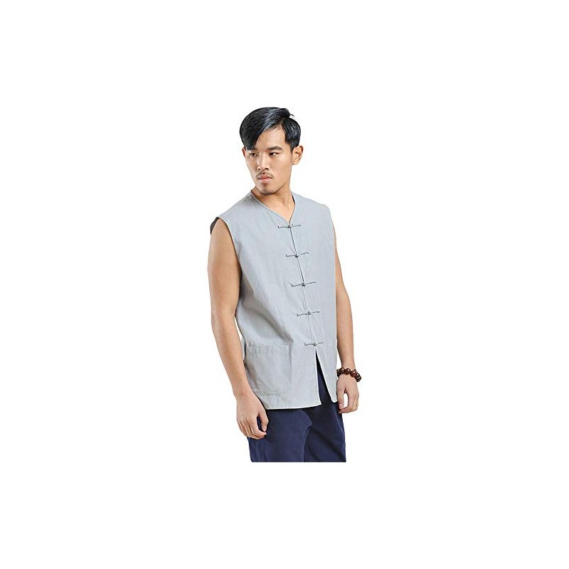 ZooBoo Kung Fu Uniform Chaleco chino tradicional Qi Gong artes