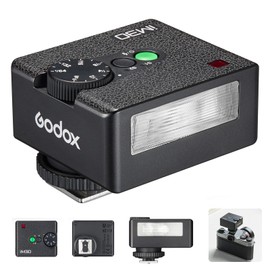 Godox iM30 Flash iFlash iM30 Camera Flash, GN15, 7 Power Levels, 230 Full Power Flashes, S1/S2 Optical Control, iM30 Mini Flash Light Compatible with Canon Fuji Nikon Panasonic Olympus Sony