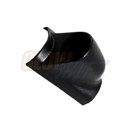 GlowShift Universal Black Single Pillar Gauge Pod - Fits Any Make/Model - ABS Plastic - Mounts (1) 2-3/8" (60mm) Gauge to Vehicle's A-Pillar
