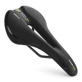 Bicycle Saddle, Hip Painless, Ultra Thick, Memory Foam Cushion, Breathable, Perforated, Dustproof, Waterproof, Shock Absorption, Integrated Saddle, Suitable for Road Bikes, Mountain Bikes, Folding