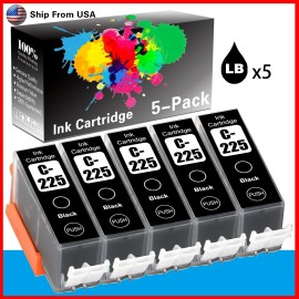 for Canon 5PK PGI225XXL Ink Cartridge for PIXMA IX6520 MX712 (Black)