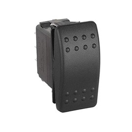 Carling Technologies VLD2S00B-AZC00-000 Switch, Rocker, V SERIES, NON-Lighted, DPDT, (ON)-OFF-(ON)