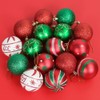 Meleager 6 cm Christmas Tree Baubles Red Green White 16