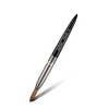 Aokitec Kolinsky Acrylic Nail Brush #20 Oval Crimped Sable Acrylic Brush for Nails Wood Nail Art Brush for Acrylic Application Manicure Tool