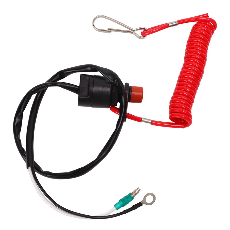 Boat Engine Emergency Stop Switch Safety Tether Lanyard ABS for