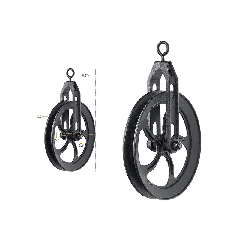 Rustic State Vintage Industrial Look Medium Wheel Farmhouse Pulley for