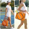 Pickleball Tote Bag Organizer with Adjustable Crossbody Strap, Paddle Cover