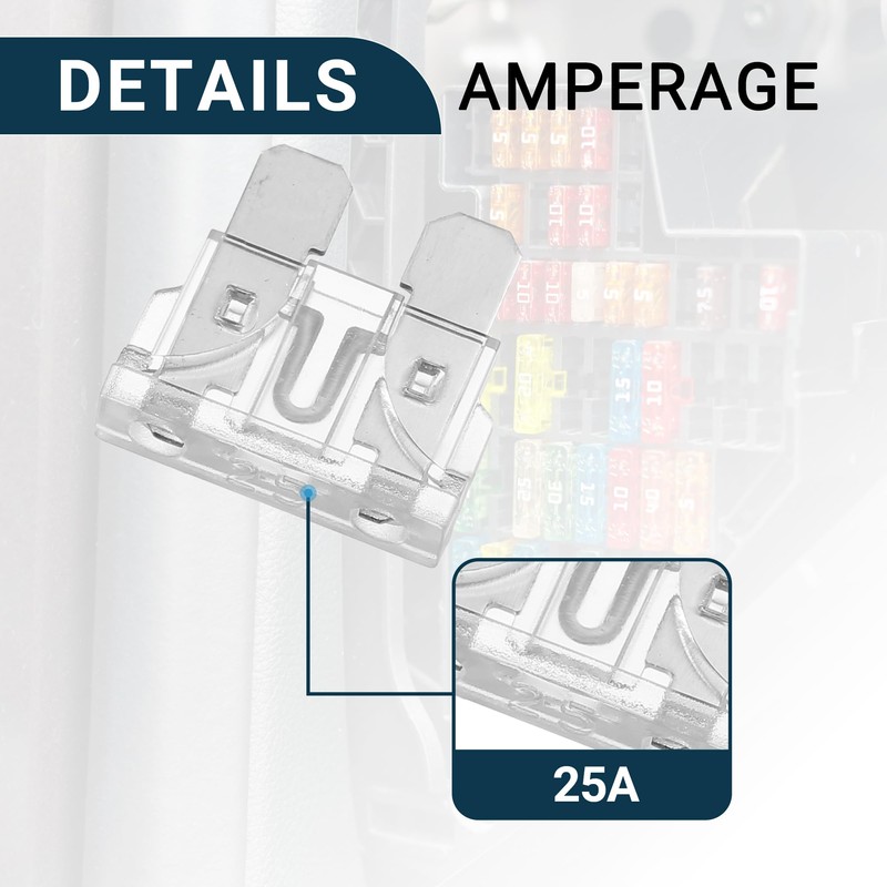 F FIERCE CYCLE Car Fuse Blade Style Fuses 25A ATO