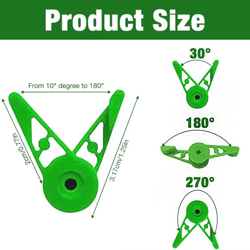Hinapan 40 Pieces Adjustable Plant Bender Clips, 360 Degree Plant