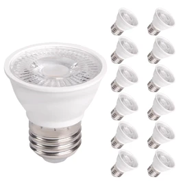 PAR16 LED Bulb Dimmable, 6W Short Neck Spotlight Bulb, 550Lumen, 38° Beam Angle, Daylight White 3000K, 50W Equivalent E26 LED for Recessed Light, Curio Cabinet (Dimmable PAR16 LED BULB 3000K 12 ACK)