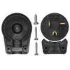 JORINDO 5 Pack 90 Degree 3 Pole DIY rewirable,Right Angle