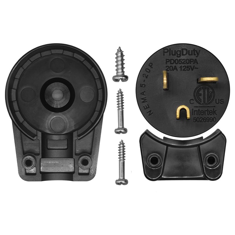 JORINDO 5 Pack 90 Degree 3 Pole DIY rewirable,Right Angle