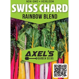 Rainbow Swiss Chard Seeds for Planting Heirloom Non GMO Packets 50 Seeds – Plant & Grow Swiss Chard Home Outdoor Garden, Great Gardening Gift - 2 Packets