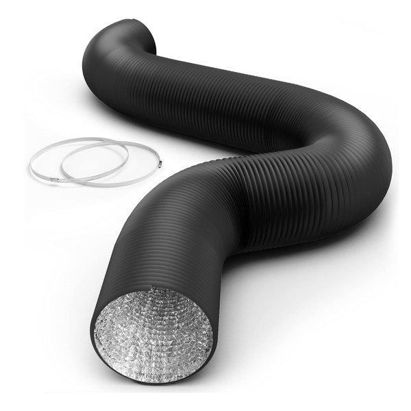 Simple Deluxe 12 Inch Flexible Air Aluminum Ducting, 25-Feet Long