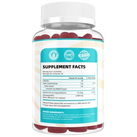 Naturenutri 3Packs - Strawberry Ashwagandha Gummies 3000mg + Vitamin D2
