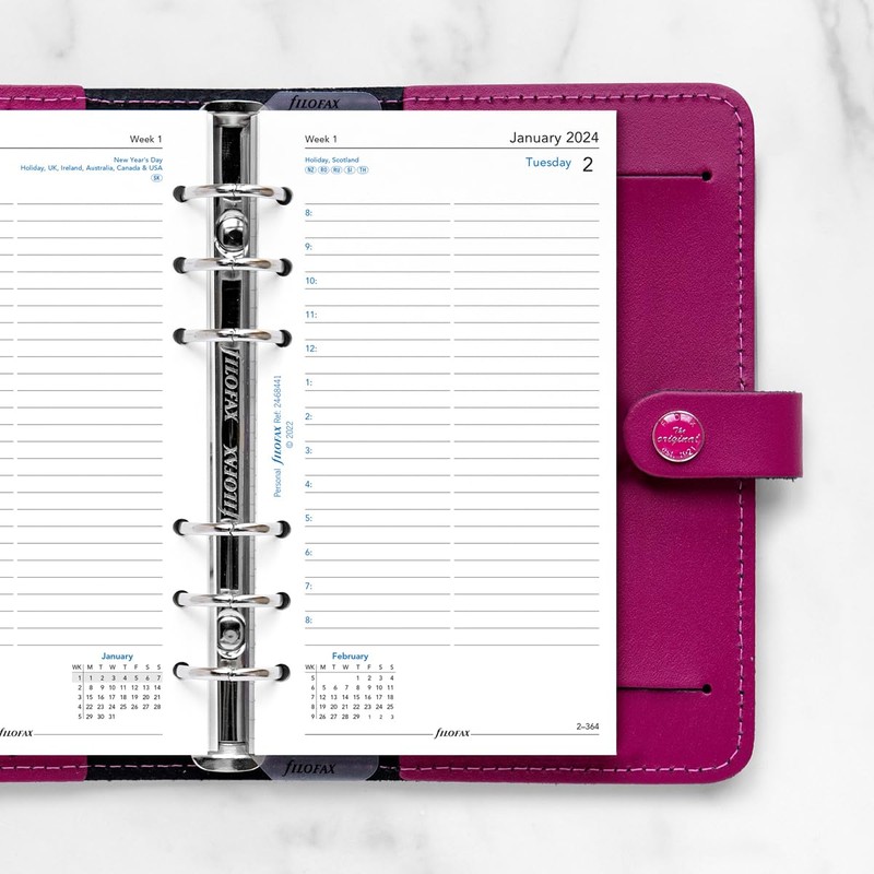 Filofax Personal day per page English appointments diary - 2024,