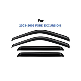 Window Visors Rain Guards for 2000 2001 2002 2003 2004 2005 Ford Excursion, Out-Channel Window Vent Wind Deflectors Visors Shades for 00 01 02 03 04 05 Ford Excursion