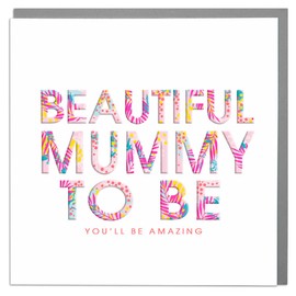 Lola Design - New Baby Congratulations Card - Blank Cards and Envelopes - Baby Shower Card