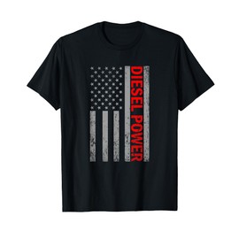 Diesel Power USA Flag Truck Turbo Brothers Mechanic T-Shirt