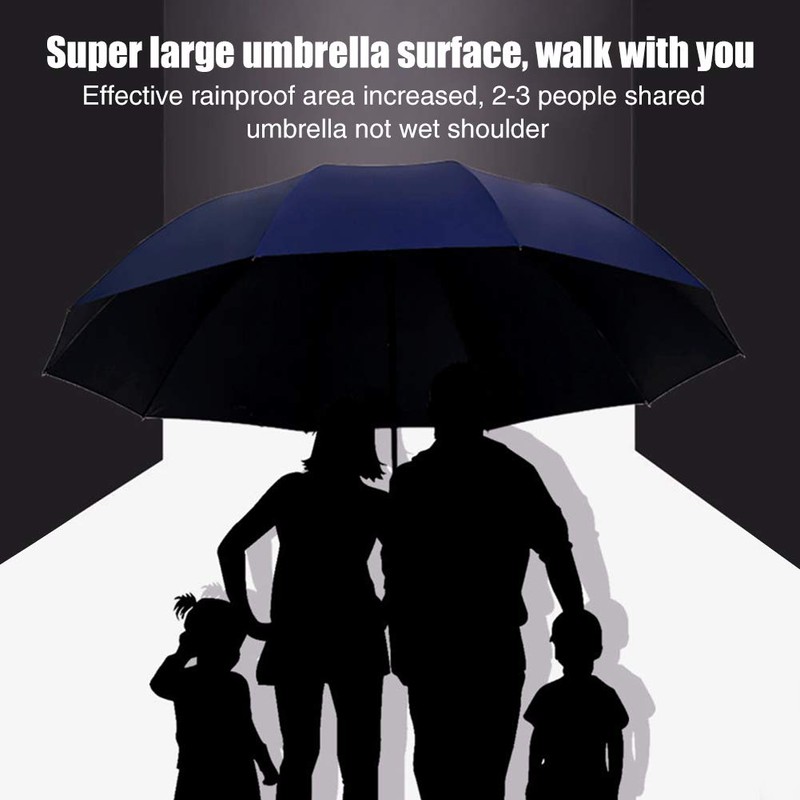 Fengshengli Golf Umbrella, 58 Inch Large Oversized Umbrella, 3 Fold