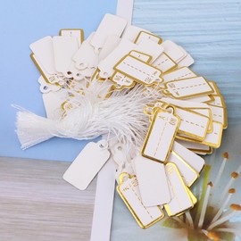 IWOWHERO 500pcs Durable Handwrite Paper Price Tags for Jewelry Grocery Retail Signage Creative Design for Earrings Necklaces Bracelets for Shops Supermarkets