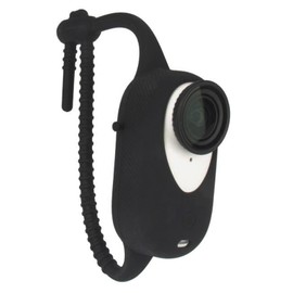 HUAYUWA Adjustable Silicone Wristband Backpack Clip Palm Strap Compatible with Insta360 GO 3 / GO 3S Action Camera Accessory (Black)