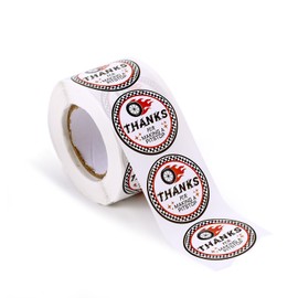 500uds Pegatinas de Coche Carreras, 3,8cm Autoadhesivas Redondas Agradecimiento Pegatinas de Coche Carreras para Fiestas Cumpleaños para Hombres Regalo Decoración