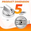 MOOTVGOO 5 Pack WB03X29300 Range Surface Burner Knobs, Cooktop Knobs,