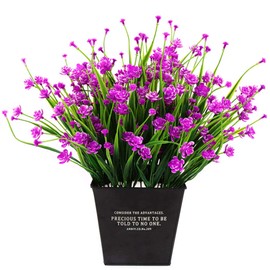 Artificial Flowers, CATTREE Plastic Camellia Fake Plants Wedding Bridal Bouquet Party Indoor Outdoor DIY Home Garden Verandah Office Table Centerpieces Arrangements Decoration - Rose 4 pcs