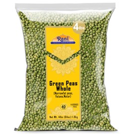 Rani Green Peas Whole, Dried (Marrowfat Peas, Vatana, Matar) 64oz (4lbs) 1.81kg Bulk ~ All Natural | Vegan | Gluten Friendly | Product of USA