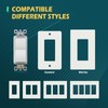 TOPELER 10 Pack 3-Way Decorator Light Switch, Single Pole or
