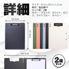 fogman Binder A4 Vertical Horizontal Clipboard Bi-Fold with Pen Holder,