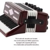Mini Accordion Model,6cm 2.36in Miniature Accordion Model,Desktop Decoration,Wooden Red Accordion