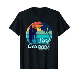 Surf Gowanus Funny Brooklynite Neighborhood Retro Brooklyn T-Shirt