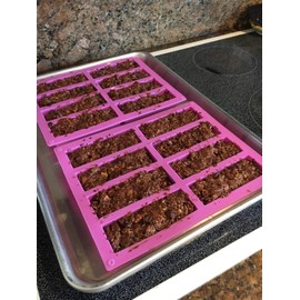 Palksky Palksky (2 Pcs) 8 Cavity Rectangle Granola Bar Silicone Mold/Nutrition/Cereal Bar Molds Energy Bar Maker for Chocolate Truffles Ganache Bread Brownie Cornbread Cheesecake Pudding Butter Mould