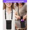 Gaahkai 2-Pack Neoprene Cell Phone Pouch with Neck Lanyard, Fits