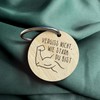 Mutmacher Geschenk - Grossartig Schlüsselanhänger handgemacht aus Holz, Glücksbringer, Glücksbringer