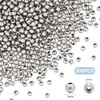 UNICRAFTALE About 500Pcs 3mm Stainless Steel Ball Beads Tiny Round