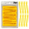 Haespot Yellow 20PCS Stripped Screw Hole Repair Anchor, Door Hinge
