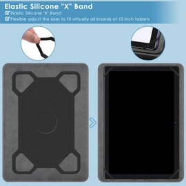 KATUMO Universal Case for 10 inch tablet, Case for DOOGEE U9 /U10 /U10 Pro/ T10 Plus/Blackview Tab 7 WiFi/feyze tablet/jumper 10.1"/ SGIN 10.1"/OUKITEL OT6 /Teclast M50/M50HD Protective Stand Case