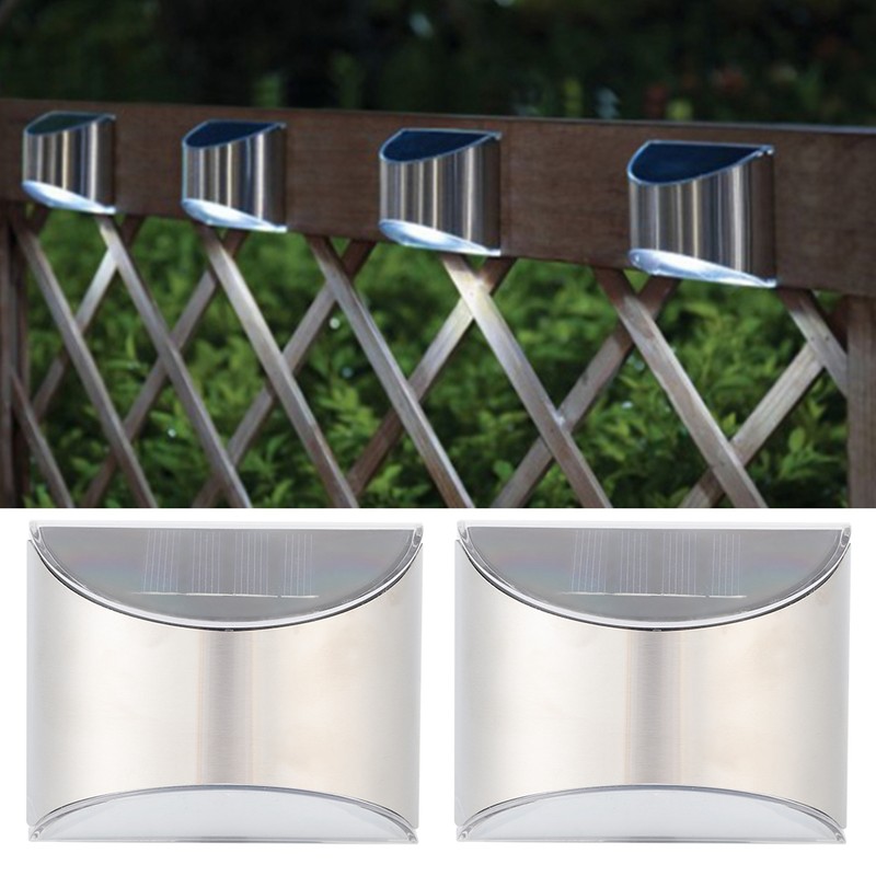 Stainless Steel Solar Fence Security Lights LightControl Step Wall Lamp