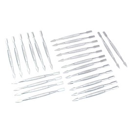 AAPROTOOLS Set of 24 Professional Nail Cuticle Pusher Chrome Plated Stainless Steel A+ Quality
