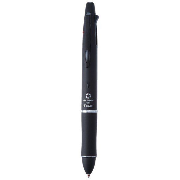 Pilot Dr. Grip 4+1, 4 Color 0.7 mm Ballpoint Multi Pen & 0.5 mm Mechanical Pencil - Black Body (BKHDF1SFN-B)